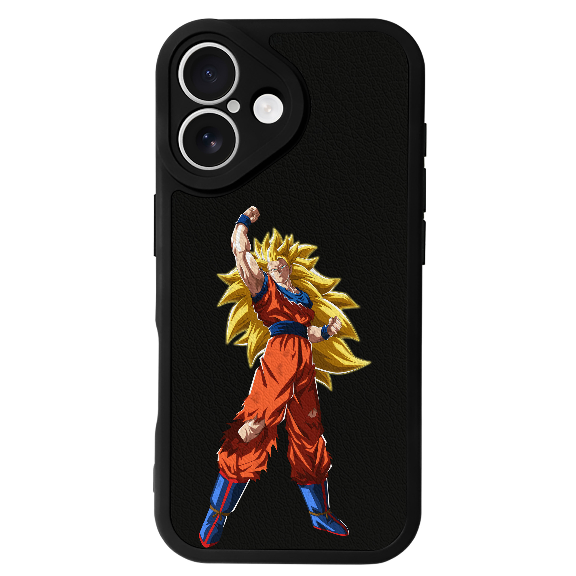 （画像用） ドラゴンボール 孫悟空（そん ごくう）Son Goku カカロット DRAGON BALL Kakarotto 【iPhone 16シリーズ対応】シリコンスマホケース（レザー調） 材質：シリコン